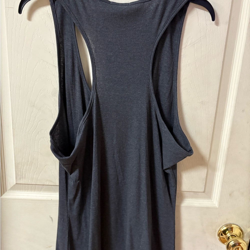 NWT Fashion Nova Tank Top racer back grey 3x